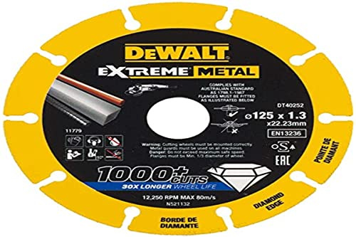 Disco de corte con borde diamantado Extreme Metal 180 x 1.5 x 22.23mm