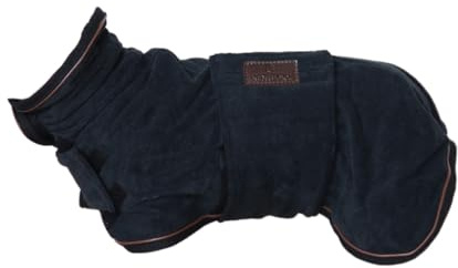 Kentucky - Hundemantel towel schwartz S 36cm-44cm
