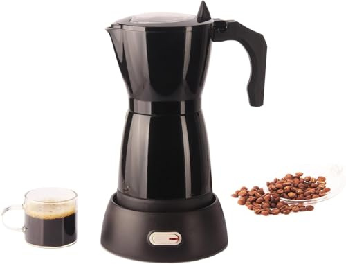 WSADZXC77 Moka Express Espresso Maker, Electric moka pot coffee machine for 6 people automatic moka pot with heat preservation bMocha coffee maker