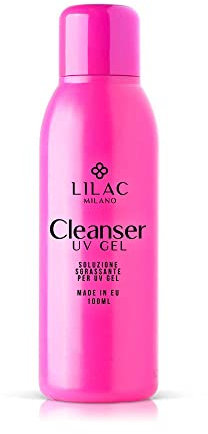 Lilac - CLEANER Per Smalto Semipermanente, Cleanser Sgrassatore e Solvente Premium di alta qualità per Manicure e Pedicure, Igenizza Le Unghie e Rimuove I Residui. Made In EU -(100 ml)