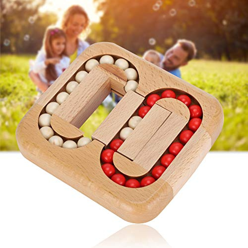 Jouet Éducatif en Bois, Boule Plane Anti-Stress, Texture Lisse, Solide pour Adultes et Enfants