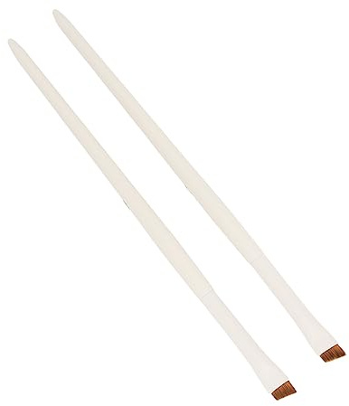 2 Pinceles Delineador de Ojos en ángulo Ultrafino, Maquillaje Profesional, Pincel Delineador de Ojos Inclinado, Herramienta Cosmética, Material de Fibra, Ideal para Maquilladores
