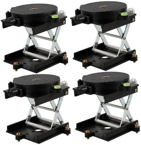 Uonlytech 4stücke Hebeplattform Rotierende Labor-liftmaschine Höhenverstellbarer Stand Für Präzise Messungen Und Experimente Für Chemische Und Physikalische Anwendungen
