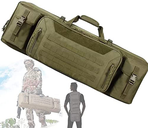 ANSNOW Taktische Waffentasche Für Karabiner, Airsoft-Schießen, Schultertaschen, Gewehrtaschen Für Zielfernrohrgewehre, Gewehrrucksack, Taktische Doppelwaffentaschen Für Gewehre/D
