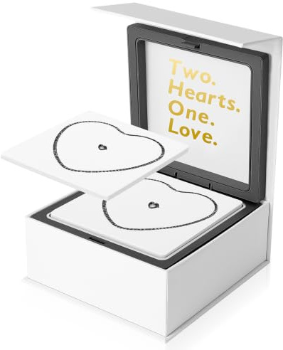 WeLocked Permanent Couples Bracelet Kit – Locking Heart Clasp DIY Bracelet Set for Couples, Friends, and Family – Unique Gift for Anniversary, Valentine’s Day, Birthday – His & Hers Matching Bracelets