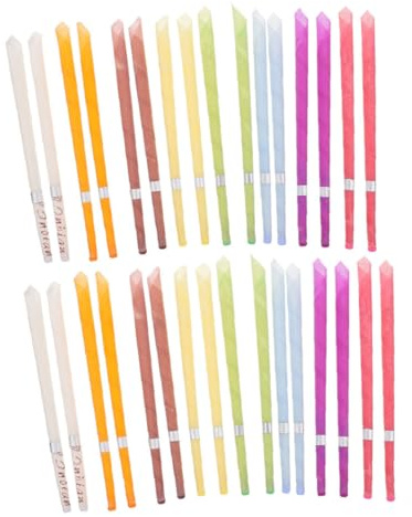 NULYLU 30stücke Stk Ohraromatherapiestäbe Ohrzubehör Tragbar Ohrbienenwachskerzen Kerzen Für Tinnituslinderung Entspannung Ohrreinigung Schlaferleichterung