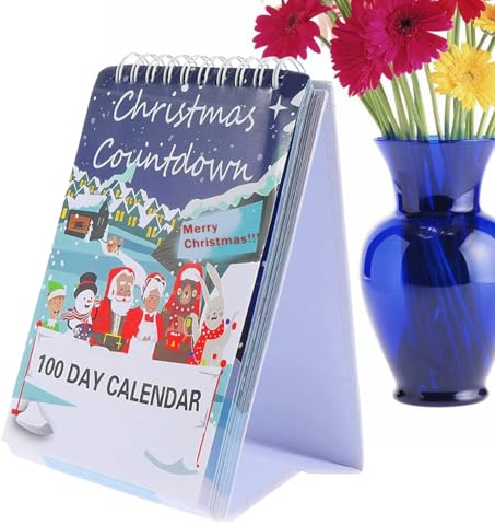 Weihnachtskalender | Adventskalender Weihnachtscountdown 2025 Zum Abreißen | Abreißkalender 100 Tage Wohndekoration Interaktiver Kalender Für Wohnzimmer Geburtstag Tischdekoration