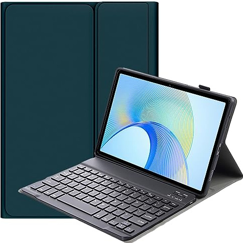 FKQLH Funda con Teclado Español Ñ para Xiaomi Pad 8/8 Pro 11,2 Pulgada, Slim Desmontable Inalámbrico Bluetooth Teclado Magnético Funda, Verde