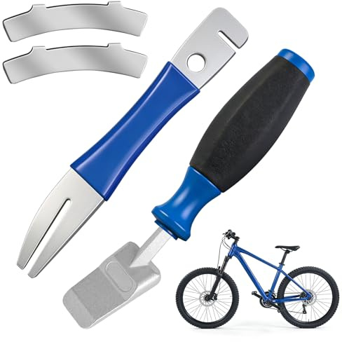 RICKMASK Bremskolbenrücksteller Fahrrad, 4PCS bremskolben-rückstellwerkzeug Fahrrad mit Rotor Truing Fork & Bremspaltregler, MTB & Rennrad Bremssattel Ausrichtungswerkzeug