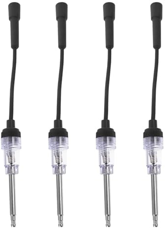Ipetboom Probador de Bujías para Automóviles 4 Piezas Herramienta de Prueba de Chispa para Motores Pequeños Detector Compacto de Bobinas de Encendido Lápiz Tester para Diagnóstico