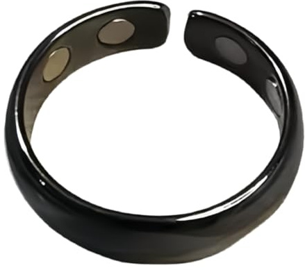 Generisch VitalRing - Magnetring Damen mit Magnetfeldtherapie, Gesundheitsring & Stimmungsring, Magnetring als Faszienringe für Finger, Silber zur Linderung von Wechseljahresbeschwerden