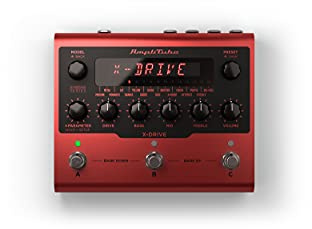 IK Multimedia AmpliTube X-DRIVE Effektpedal, 16 Modelle in einem Verzerrerpedal: Overdrive, Fuzz, Compressor und mehr, mit eingebauter Cab Sim - X-GEAR