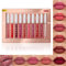 Pintalabios Mate de Larga Duración, Labial Líquido, 10 Piezas Pintalabios Traje, Lápiz Impermeable Kit, Labiales Mate Larga (01)