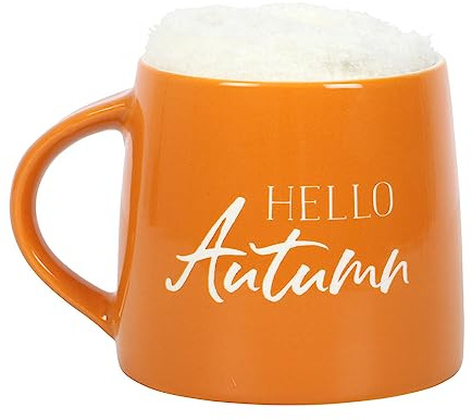 Cozy Autumn Mug & Socks Set: Pumpkin-Themed Ceramic Coffee Cup with Matching Socks, Perfect for Autumn Decorations and Enjoying Coffee in Large Coffee Mugs
