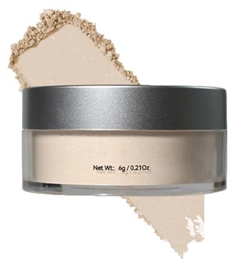 Setting Powder mit Schimmern, Wasserfest & Ölabsorbierend, High Definition Puder mit Puff - Porenverfeinernd & Langanhaltend für alle Hauttypen Gesichts & Körper