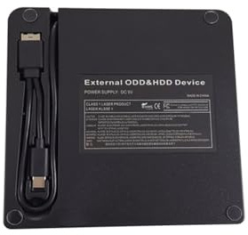 KICHOUSE Grabadora DVD USB Tipo Externa Multifuncional Lector Óptico Portátil Ultra Delgada Compatible Pc Portátil Sobremesa