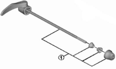 Shimano WH de U5000 cierre rápido Longitud 168 mm 2018 bicicleta cierre rápido