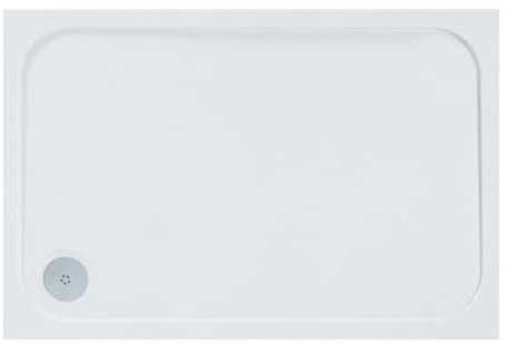 Eacon Low Profile White Stone Resin Acrylic Capped Rectangle Shower Tray Premium Quality 1200 x 760