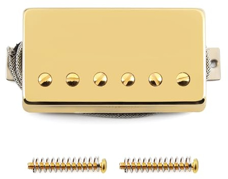FLEOR Alnico5 gitarr Humbucker pickup Golden Bridge pickups kompatibel med LP-stil gitarrdel