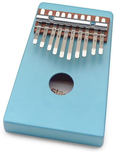 Stagg Kalimba mit 10 Schlüsseln für Kinder, Blau