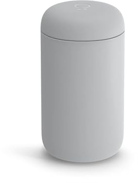 Fellow Carter Move 16 oz Ceramic Travel Mug, Vacuum Insulated, Leak-Proof | Stainless Steel, Ceramic Lined Interior for True Taste; Wide Mouth, Dishwasher Safe, Hot 12h Cold 24h, BPA-Free, Matte Grey