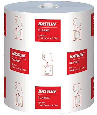 Katrin 2-Ply Classic System Hand towel M2, Blue, Pack of 6,KZ46026