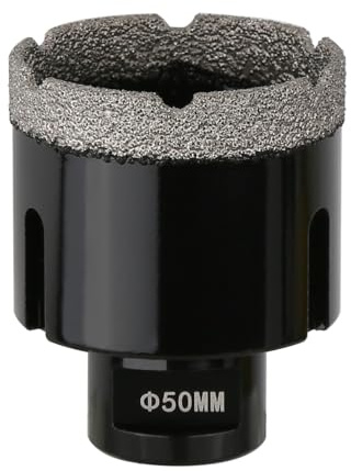 Vearter 50mm Dry Diamond Core Drill Bit, M14 Thread Connection Vacuum Brazed Masonry Hole Saw, Hollow Hole Cutter for Tile, Marble, Granite, Porcelain, Concrete and Quartz Stone