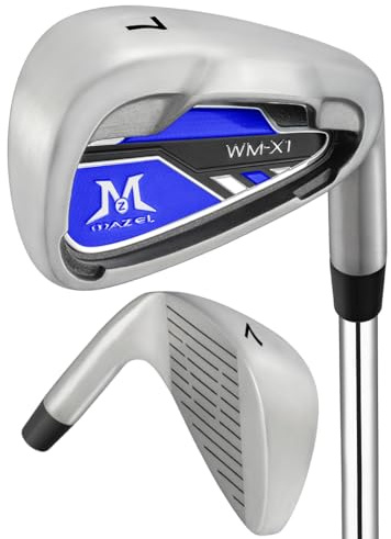 MAZEL Ferro da golf per uomo 1,2,3,4,5,6,7,8,9, P, S, mano destra singola mazza da golf in ferro CNC fresato, controllo preciso della direzione