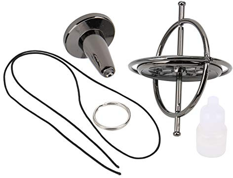 Metal Top, Compact Zine Alloy Gyroscope Stress Relief Fingertip Anti‑Gravity Decompression Toy