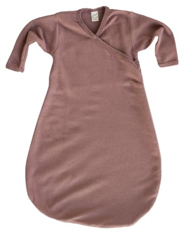 Lilano, Merino Wickelsack mit 2-Wege Reißverschluss, 70% Wolle (kbT), 30% Seide, 210 g/m² (Mauve, 86-92)