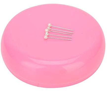 Dekaim Rund Magnetisk Nålkudde, Magnetisk Nåldyna, Nålhållare, Förvaringsväska Hushållsartiklar(rosa)