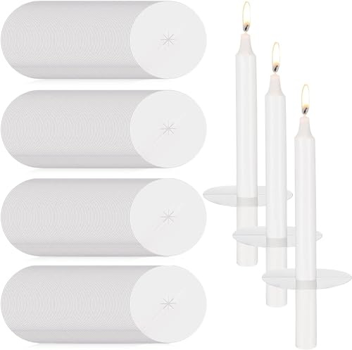 250 Stück Kirchenkerzen-Tropfschutz, Papier-Kerzenhalter, Großpackung für Kerzenlicht, Service-Set für hingebungsvolle Kerzenschein, Mahnwache, Kirchendienst, Gedenkkerzen, Sabbat-Kerzen,
