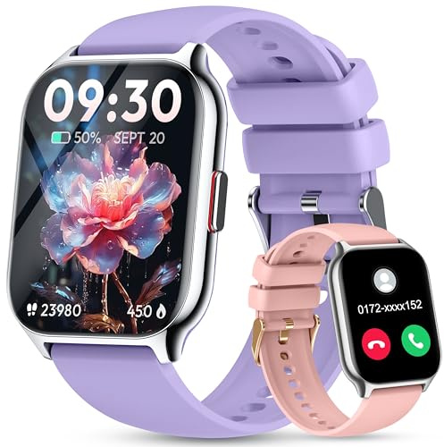 ZOSKVEE Smart Watch for Men Women Answer/Make Calls, 2.01 Fitness Watch with Blood Pressure Monitor Fitness Tracker 110+Sports Modes Step Counter IP68 Waterproof Smartwatch for Android iOS