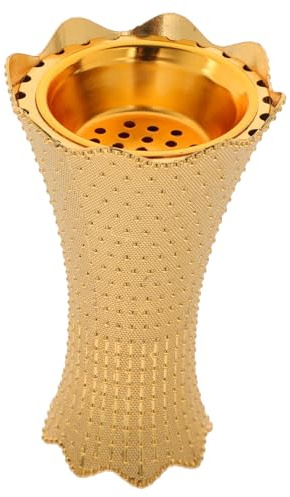Bruciatore di Incenso Arabo Bakhoor Retro Oro in Lega di Alluminio | Incenso a Cono, Ornamento Bruciatore Retrò, Decorazione da Tavolo per Interno Colore Casuale