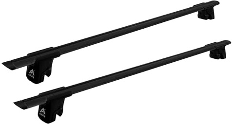 AGURI Runner II Aluminium Dachträger für Skoda Kodiaq 2 II ab 2023 geschlossene Dachreling Schwarz