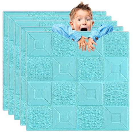Self-Adhesive Wall Panels, Polystyrene Ceiling Tiles, Brick Effect Paneling for Dirty Walls, Easy to Clean, Perfect for Sofa Background and Wall Decoration