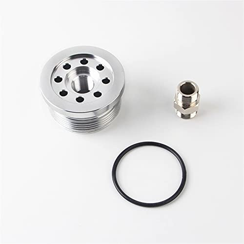 Rynplex Umbau Ölfilter Oil Sandwich Billet Aluminium, for Smart, Fortwo 450 Modelle Sw07 Innenraumluftfilter(Silver)