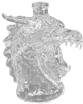 Bottiglia per whisky, 750 ml, contenitore in a forma di drago, divertente espositore per liquori, recipiente da collezione per uomini, matrimonio, addio al celibato, festa del papà, birra, vino