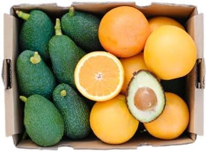 Vitalem – Caja Naranjas Frescas 3 kg + Aguacates 1 kg | Frutas Ecológicas y Naturales | Superalimento Vitamina C y Grasas Saludables | Smoothies, Zumos, Ensaladas, Cocina Mediterránea