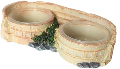 Reptilskål – Transparent Foderskålställ, Smådjursterrariumskål | Aquarium Habitat-tillbehör, Reptil- Och Foderbricka, Säker Utfodringsstation För Ödlor Hamstrar Leopardgeckos