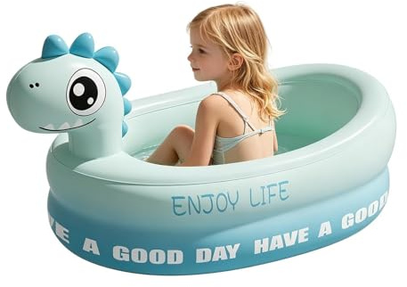 Piscina Infantil,Hinchable con Dinosaurio Y Conejo | Piscina Hinchable de Bolas - para Niños y Niñas 1-3 Años Interior Exterior Baño Balcón Patio Parque Acuático