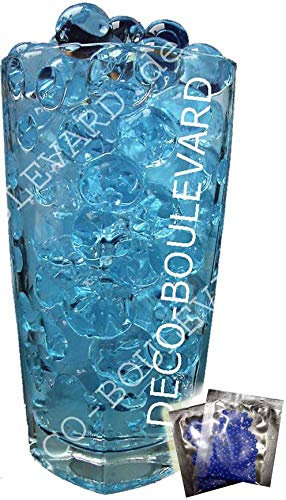 Deco-Boulevard 10 Tüten MEDIUM Blau - Wasserperlen, Gelperlen, Blumenperlen, Hydroperlen