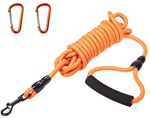Hundetrainingsleine, 10M Lange Nylon Hundeleine kann auf dem Wasser Schwimmen Robustes Seil für Kleine, Mittelgroße und Große Hunde zum Schwimmen, Laufen, Camping oder für den Hinterhof