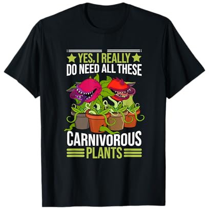 Carnivorous Plants Lover Men Sarracenia Venus Fly Trap T-Shirt