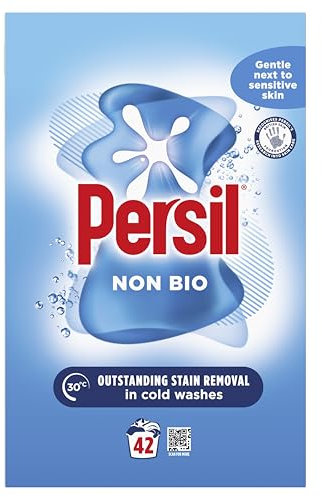 Persil Non Bio Non Bio Washing Powder gentle next to sensitive skin for outstanding stain removal in cold washes 42 washes (2.1 kg)