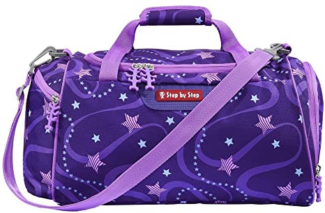 Step by Step Sporttasche „Pegasus Emily“, mit Nasswäschefach, Abnehmbarer Tragegurt, Verstellbarer Schultergurt, ab der 1. Klasse, 13L, lila