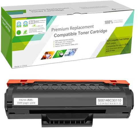 GREENPRINT Cartuccia Toner Compatibile PA-210 PA210 PA 210 PA210E PA 210E 1600 Pagine Nero Per P2500W P2502W P2508W M6500NW M6500N M6500W M6550NW M6552NW M6558NW M6600N M6600NW M6602NW Stampante