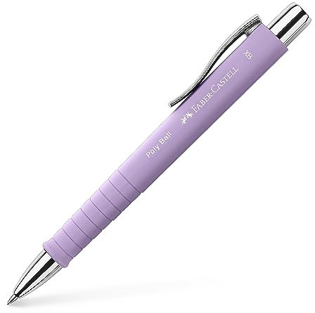 Faber-Castell Poly Ball Edition Penna a sfera, XB - Sweet Lilac, Viola