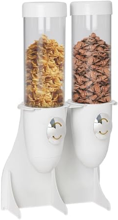 GGM Gastro | MSPG2W | Dispensador de cereales y cereales – doble – Ø 11,5 cm – Salida giratoria