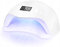 LALILL Lámpara UV LED para Uñas 48W - Blanca, Secador de Uñas Profesional - Para Gel, Semipermanente, Acrílico - Temporizador 10/30/60/99s, Sensor Infrarrojo, Pantalla LCD - Manicura y Nail Art